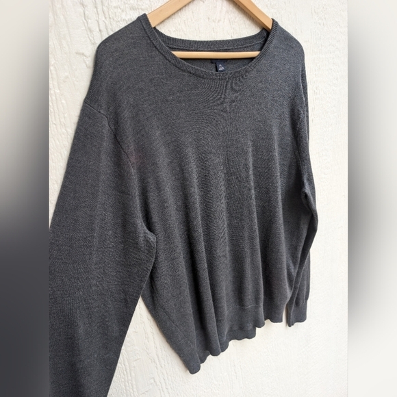 J. Crew Gray Merino Wool Blend Sweater Men's Size XL - Picture 3 of 5